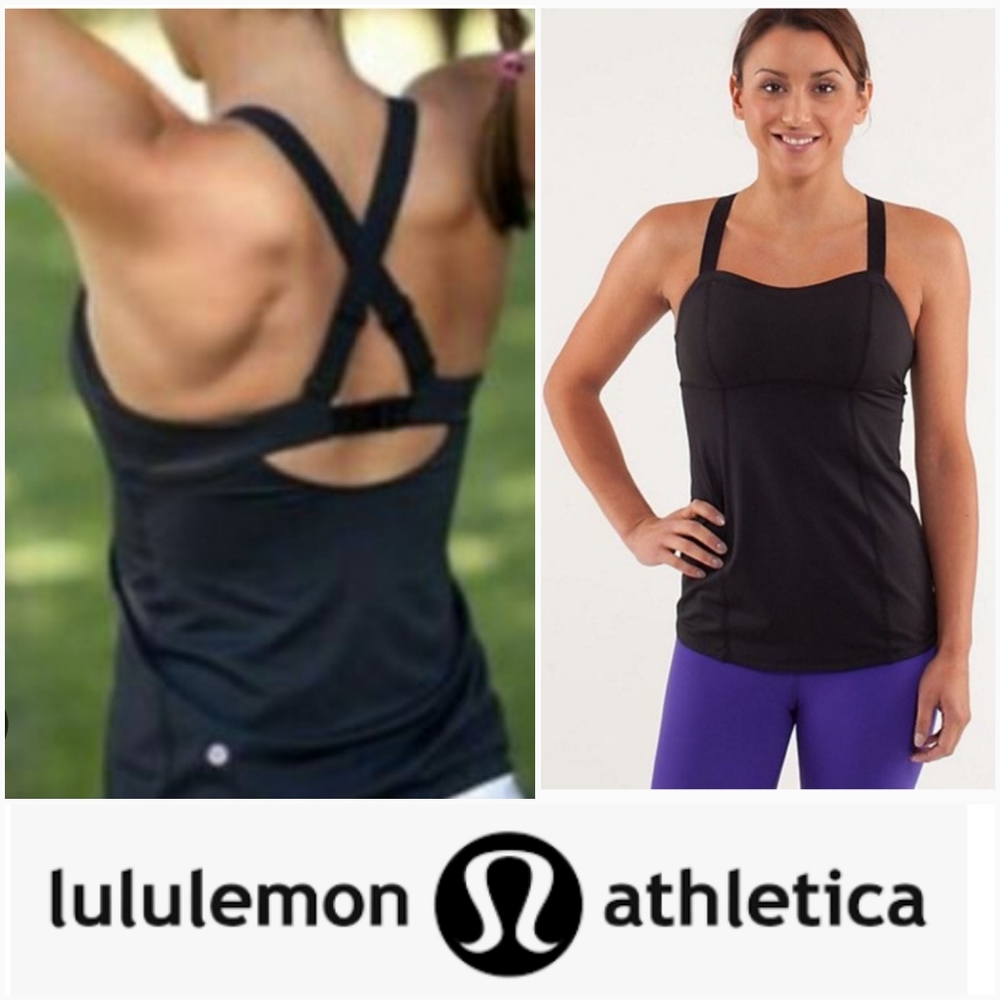 LULULEMON 4 Run: Catch Me Tank Black Size 4